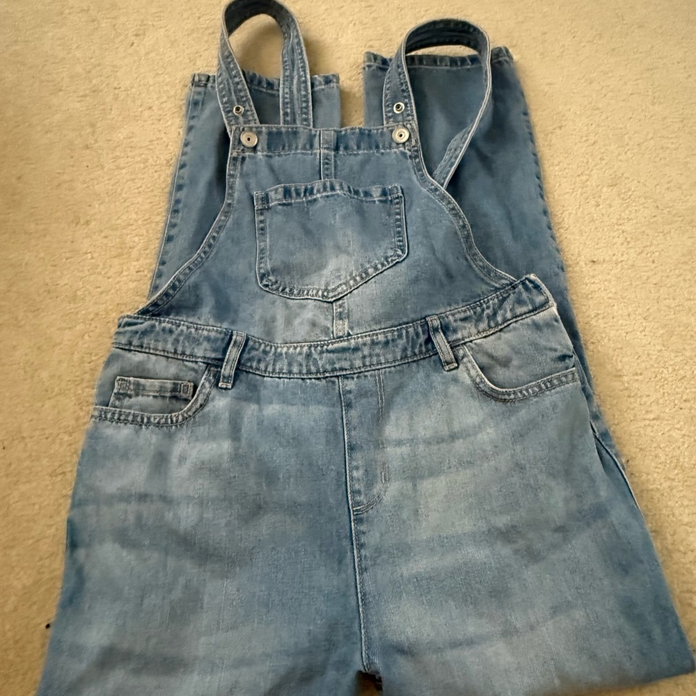 The Children's Place Blue Overalls with Adjustable Straps